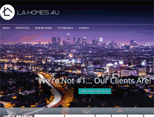 Tablet Screenshot of lahomes4u.com